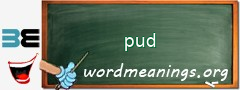 WordMeaning blackboard for pud